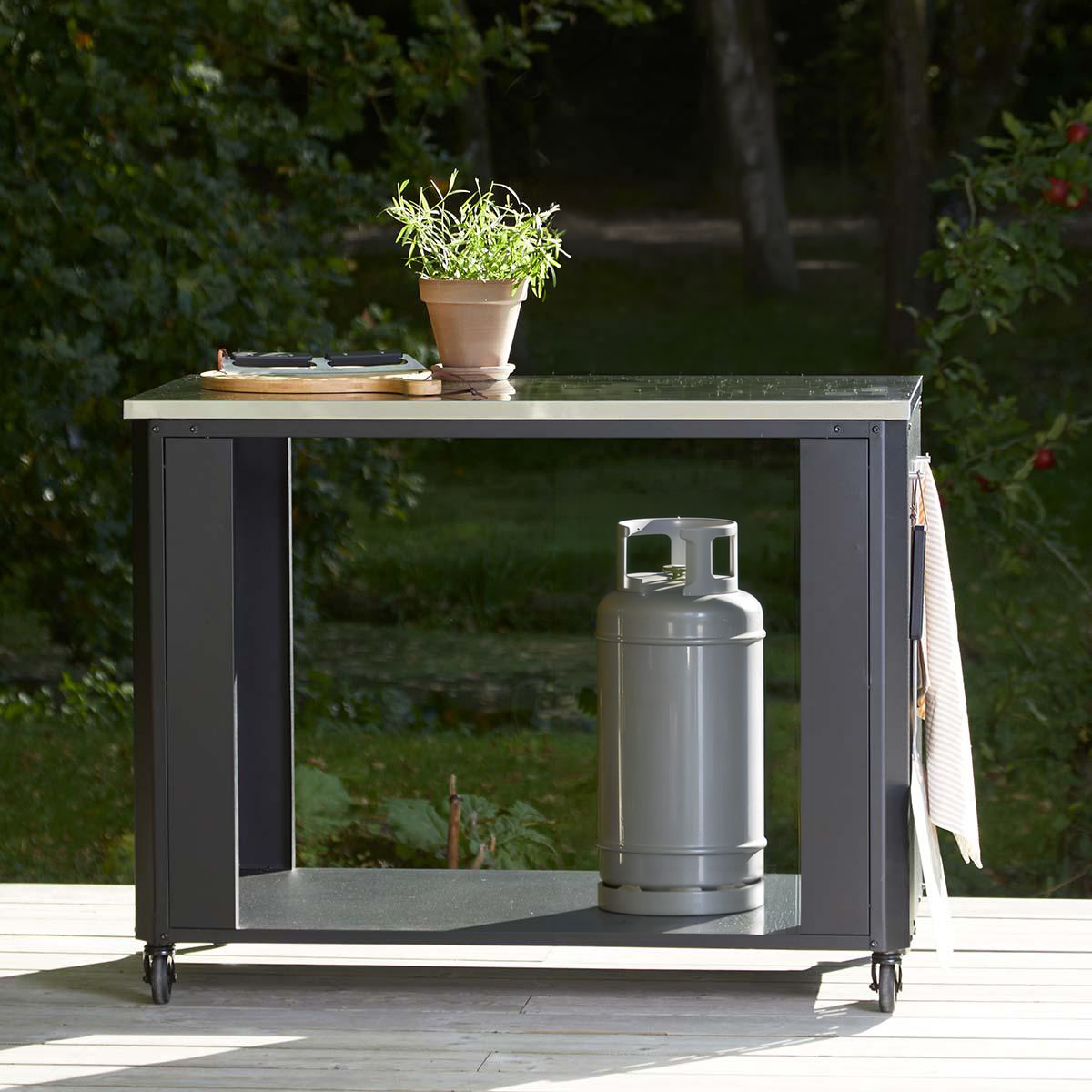 Cozze offenes Modul 115 cm mit Ablage und Besteckhaken