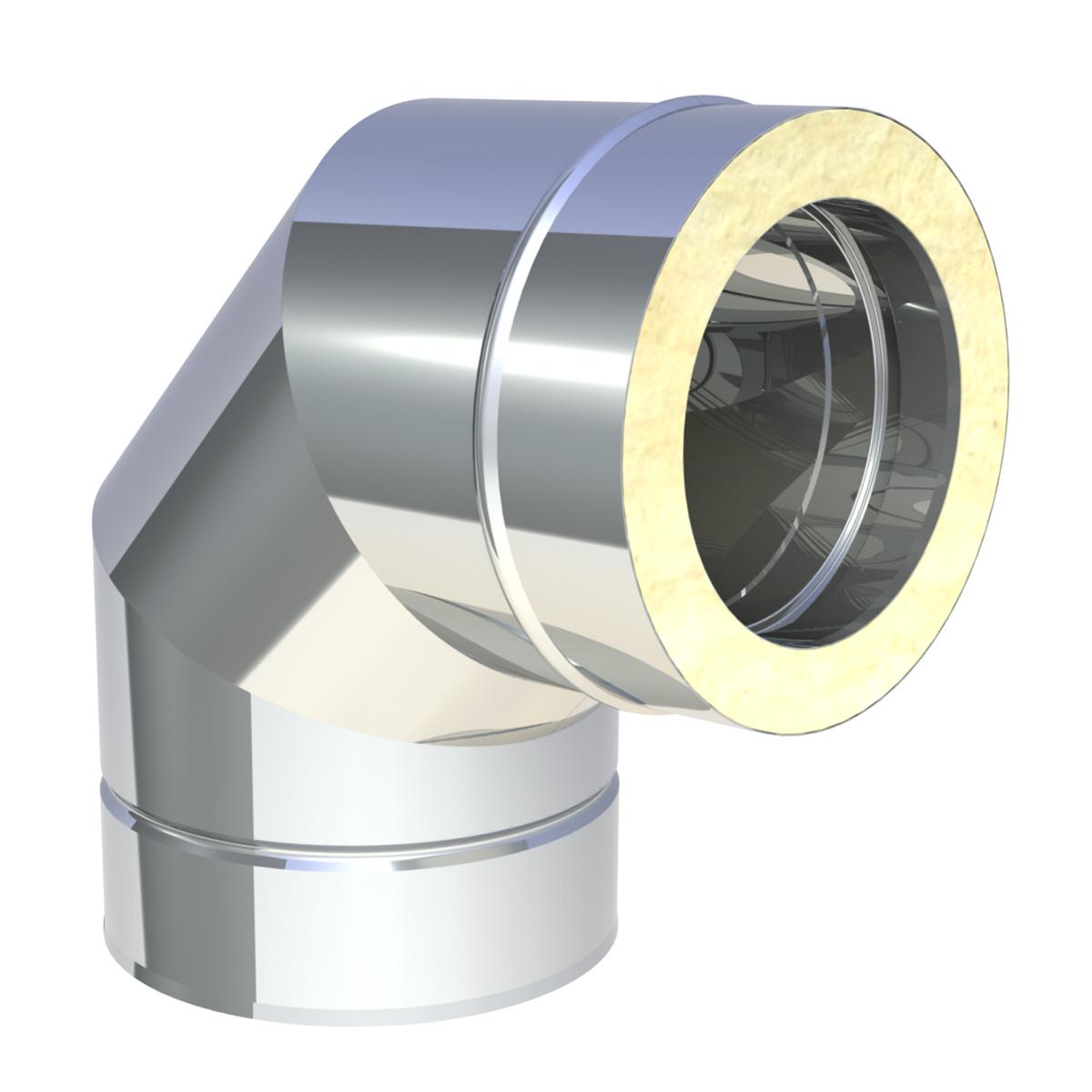 Jeremias DW Bogen - Winkel: 90° - für Schornstein-Innendurchmesser: 150mm
