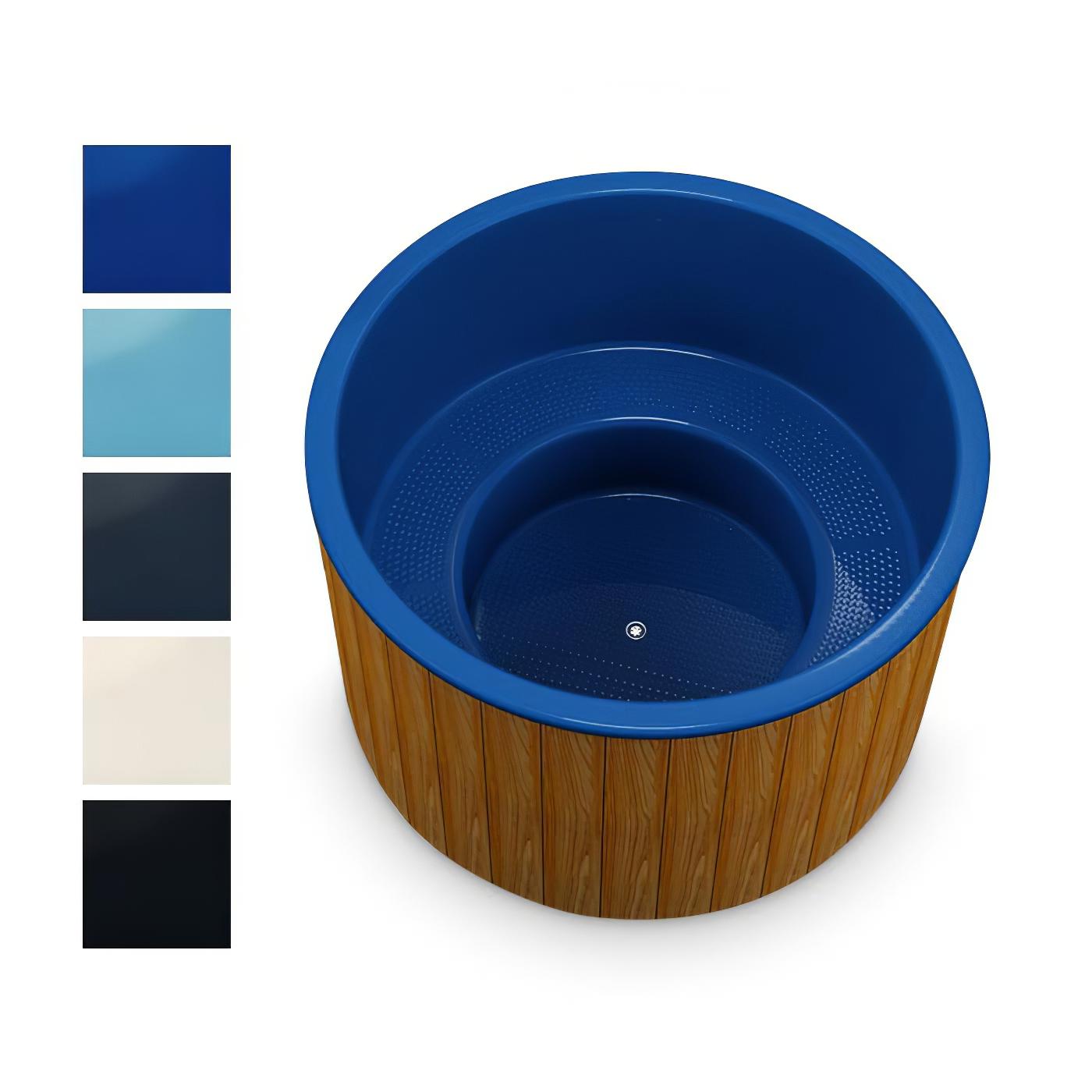 Hot Tub AA-Kaminwelt Badefass mit Kunststoffeinsatz DN 1800 mm - Farbe: RAL 9005