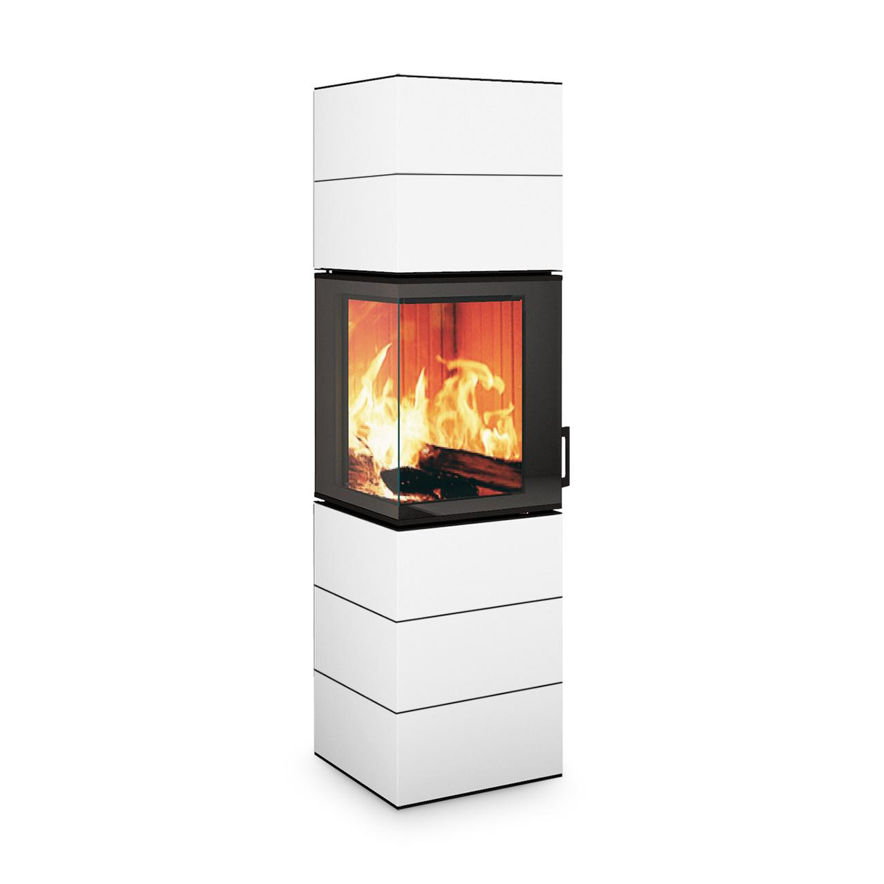 Kaminofen Neocube S10 Black & White Edition 5,4 kW - Ausführung: Arctic White satin
