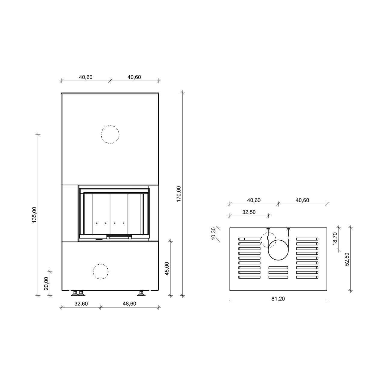 Kaminofen Neocube C10 Black & White Edition 7,8 kW - Ausführung: C10 Nero satin