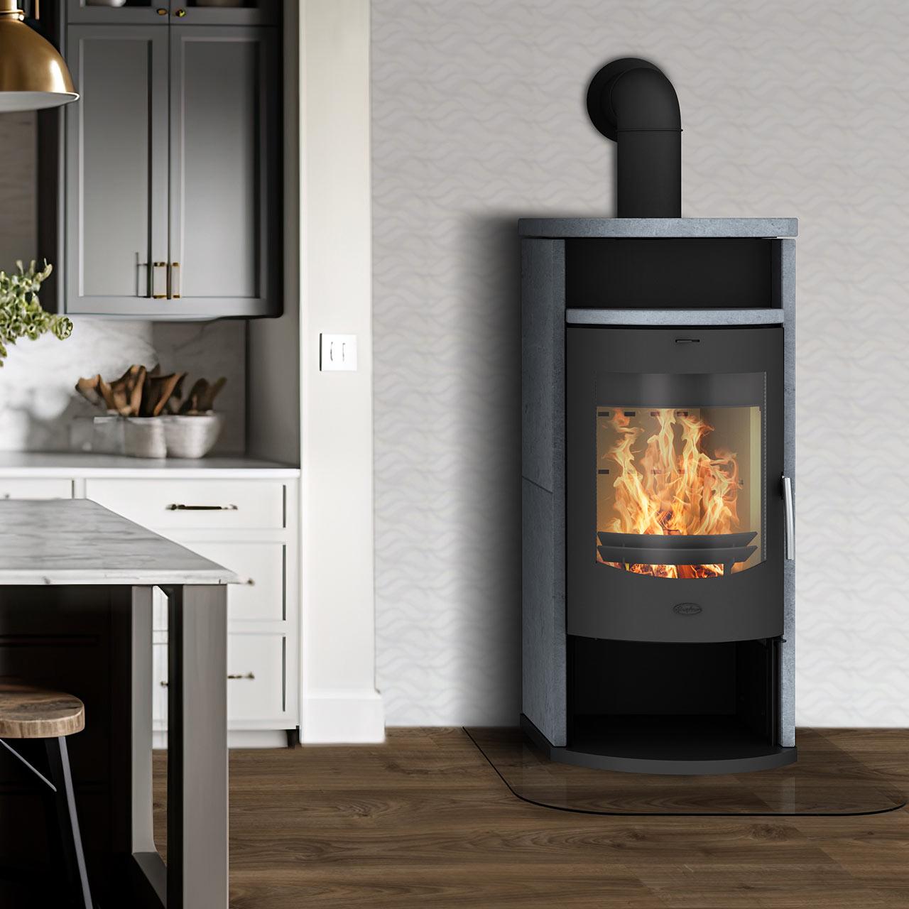 Kaminofen Fireplace Barcelona Speckstein 8 kW