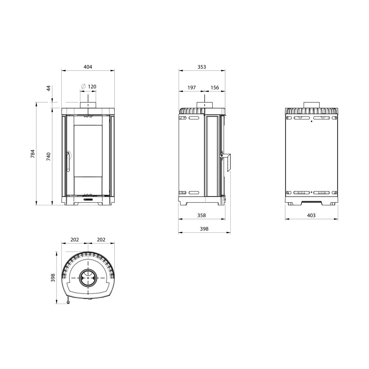Kaminofen La Nordica Emi Lean 6,6 kW
