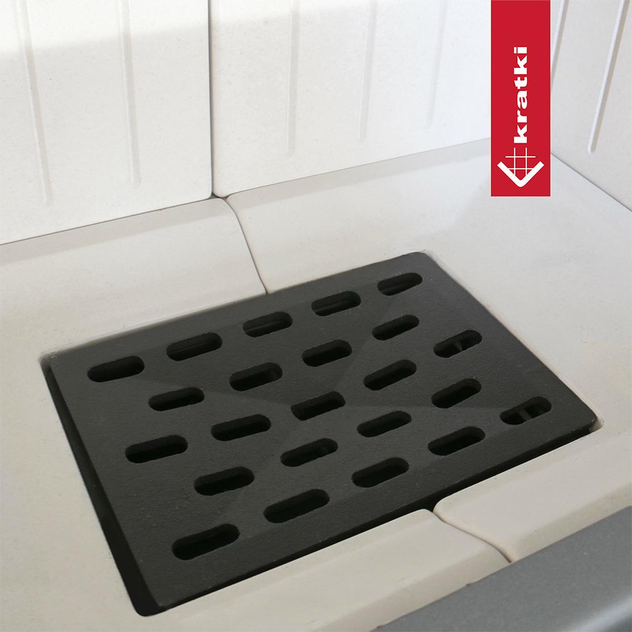 Kamineinsatz Kratki LUCY/16/NEW 16 kW - Feuerraumauskleidung: weiß - Tür selbstschließend: nein