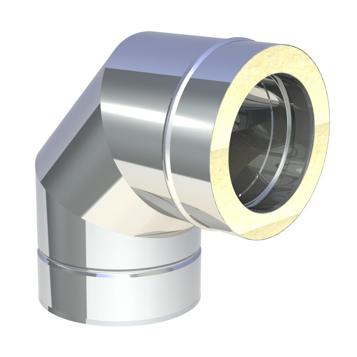 Jeremias DW Bogen - Winkel: 90° - für Schornstein-Innendurchmesser: 150mm