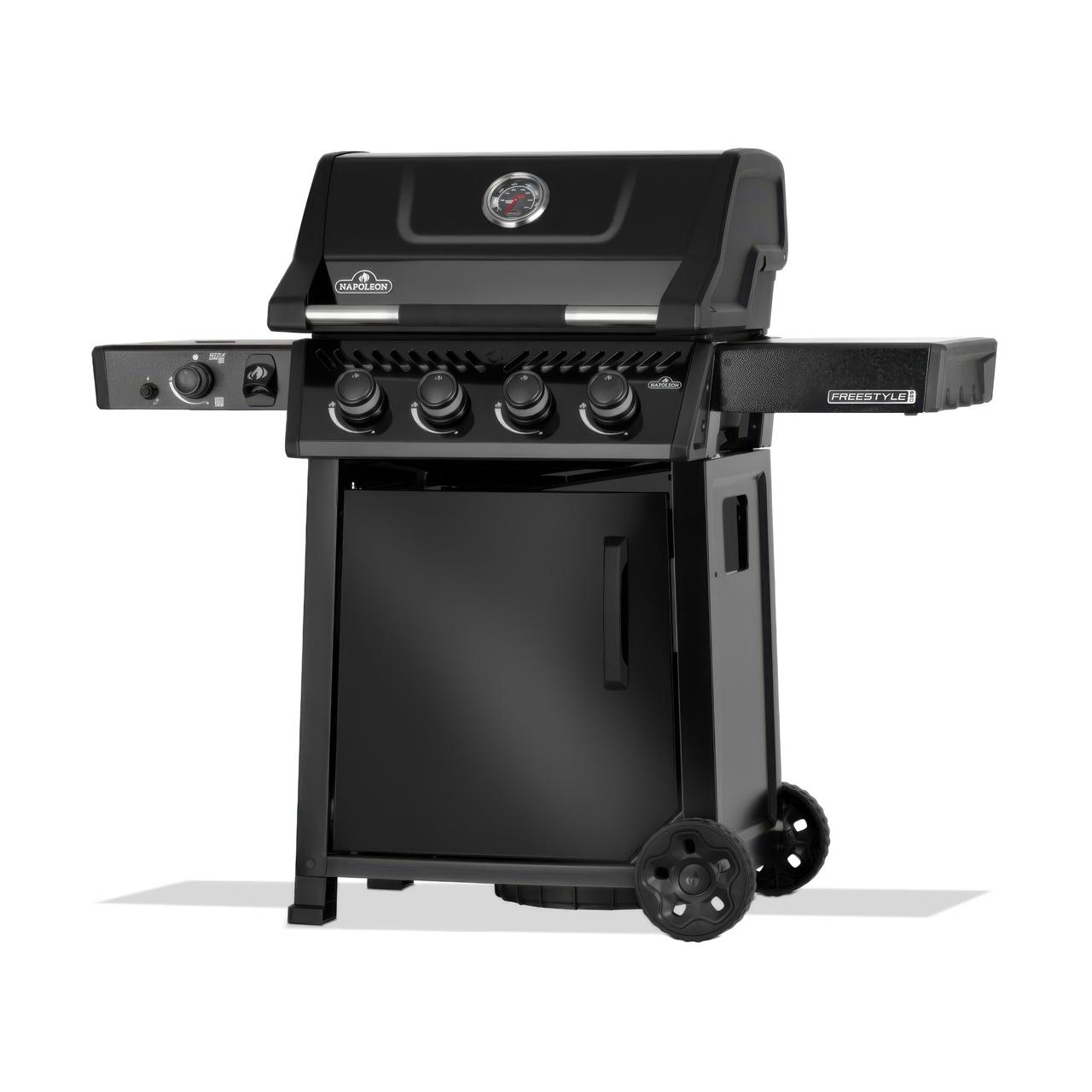 Gasgrill Napoleon Freestyle PRO 425 Schwarz mit Infrarot-Seitenbrenner - 50 Jahre Napoleon Sommer Aktion