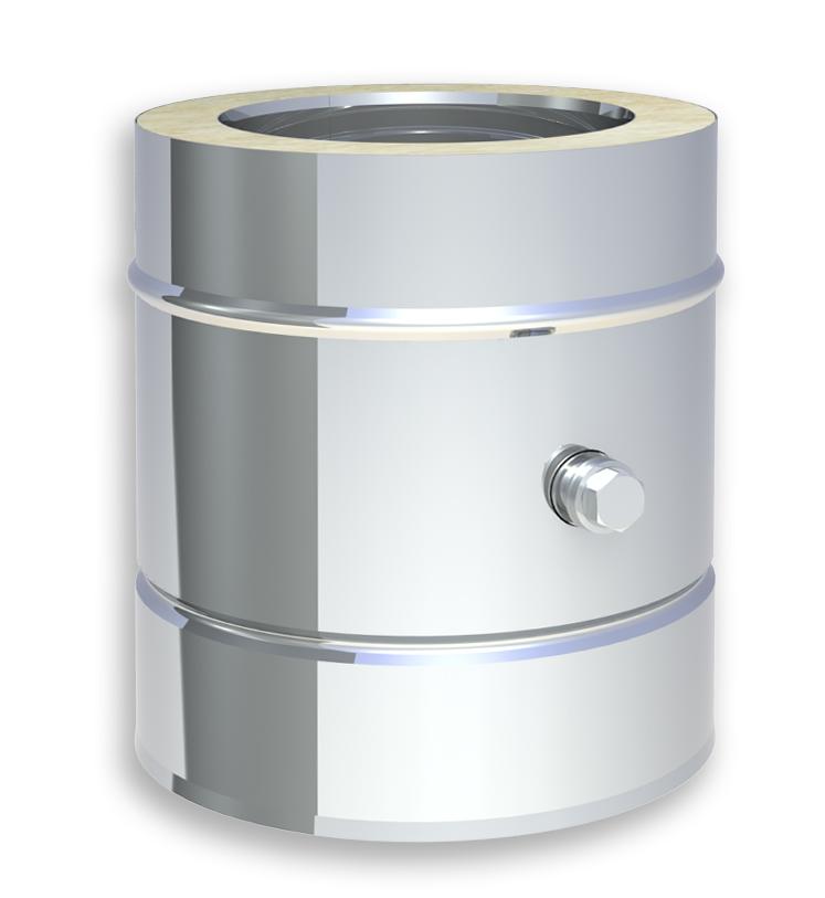 Jeremias DW-FU Messelement 250mm, mit 1/2 Zoll Muffe und Verschlussschraube - für Schornstein-Innendurchmesser: 80mm