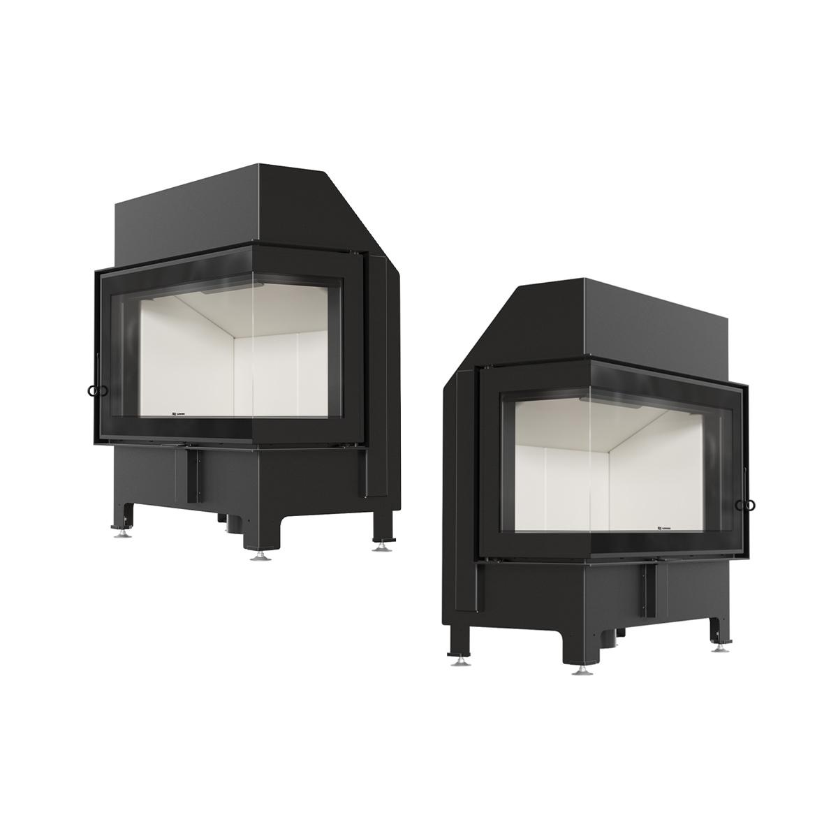 Eck-Kamineinsatz ILDNord Malmo mit 11 kW