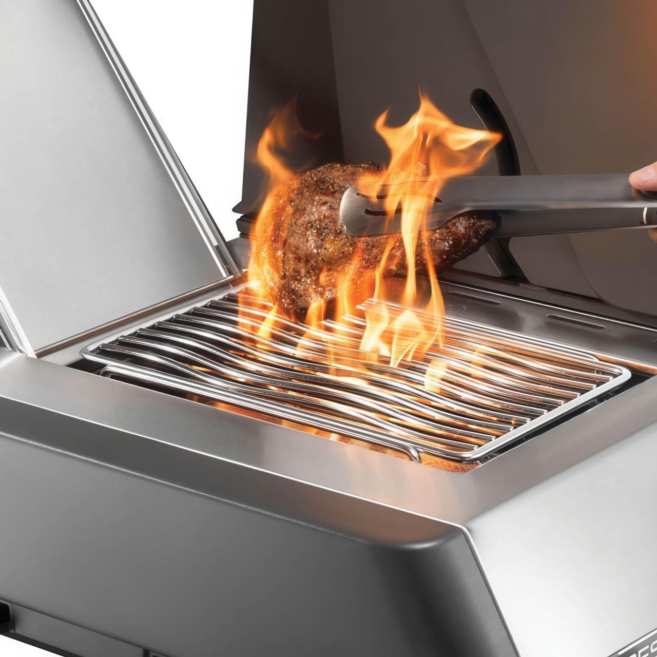 Gasgrill Napoleon Prestige 665 Connected Edelstahl mit SIZZLE ZONE und Heckbrenner (2026) Bundle inkl. 2 Unterschränke
