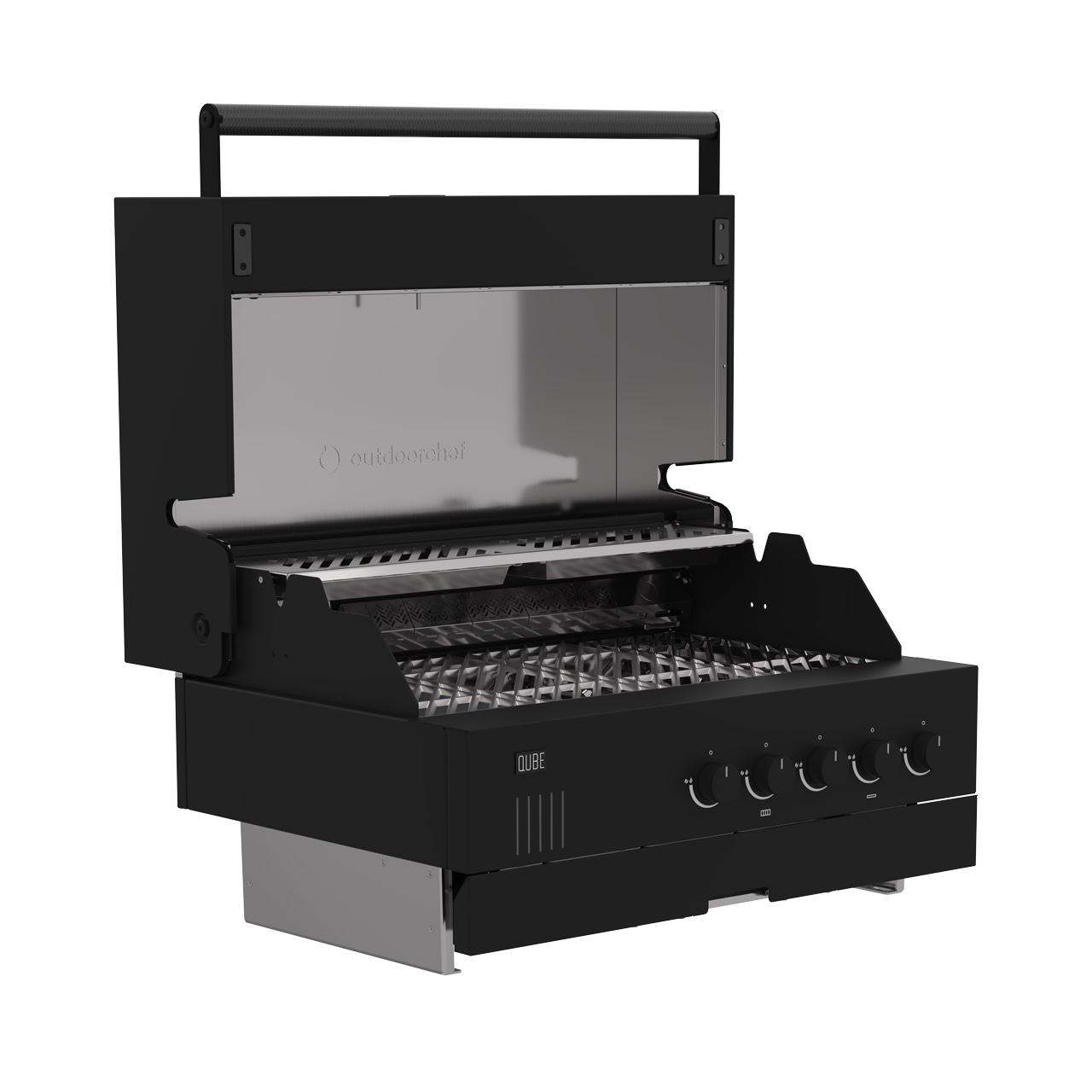 Einbaugrill QUBE X-415 RB, Black