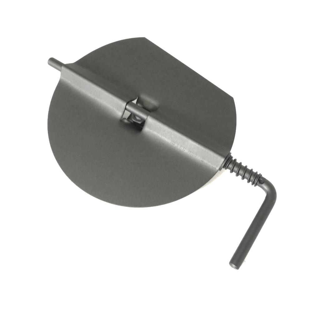 Ofenrohr Drosselklappe DN 120 bis 180 mm Schwarz - Durchmesser: 120mm