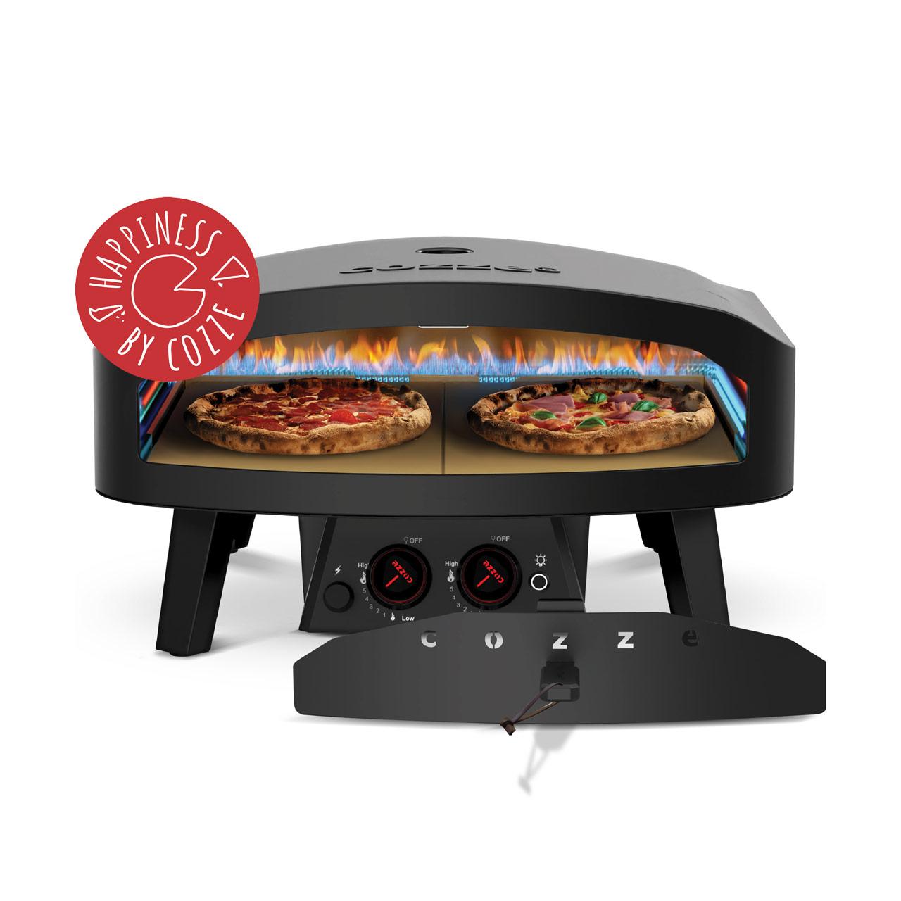 Gas Pizzaofen Cozze XXXL 24 Zoll Black Edition 60cm Pizza