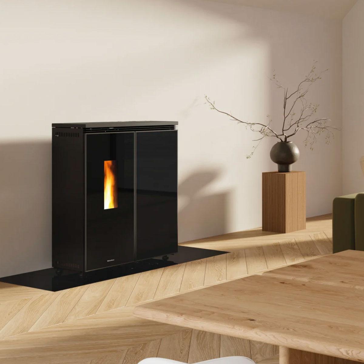 Pelletofen wasserführend Extraflame Evolution Line Floriana Idro mit 19,4 kW - Ausführung: Crystal