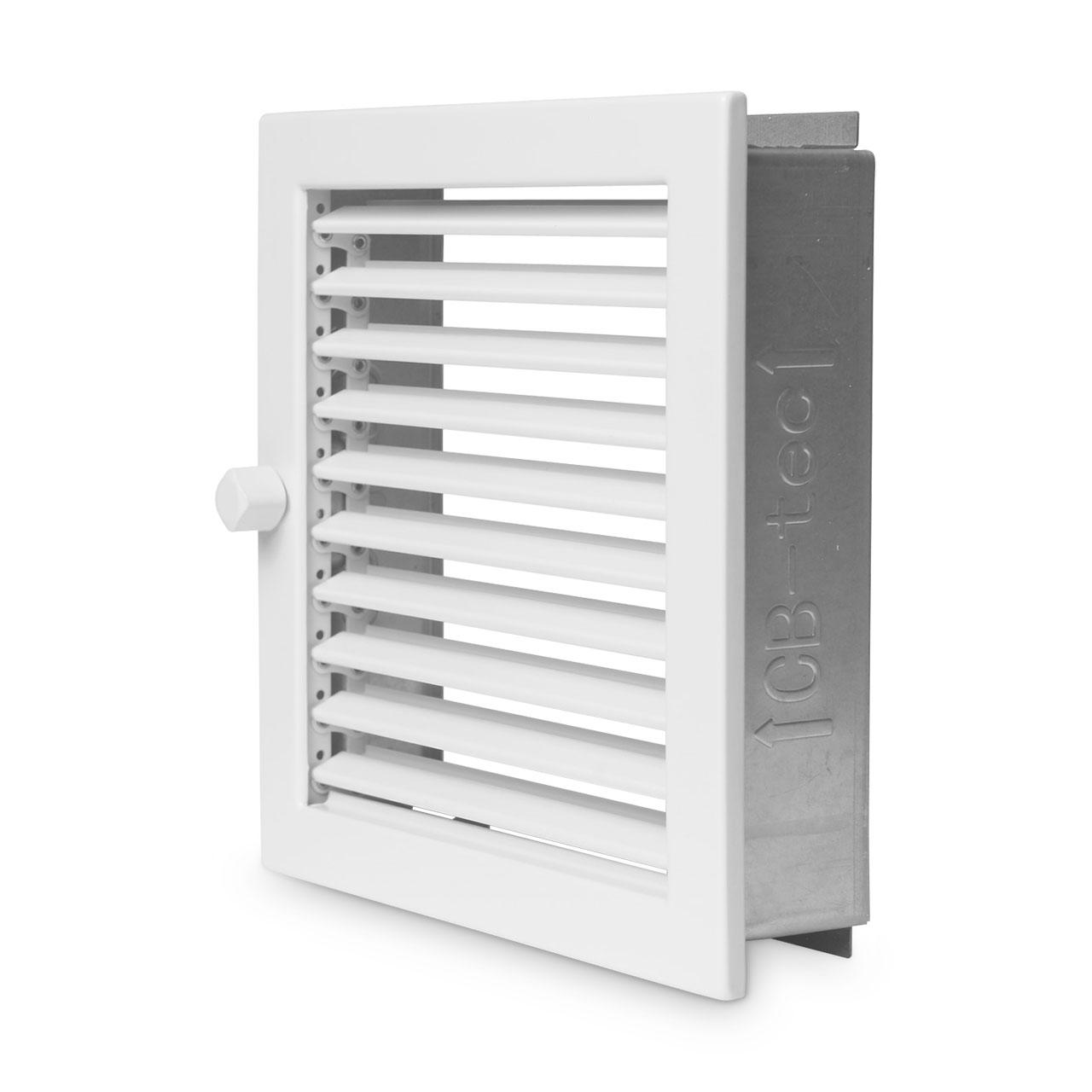 Lüftungsgitter CB-Tec Warmluftgitter Weiß - Ausführung: 20x20 cm