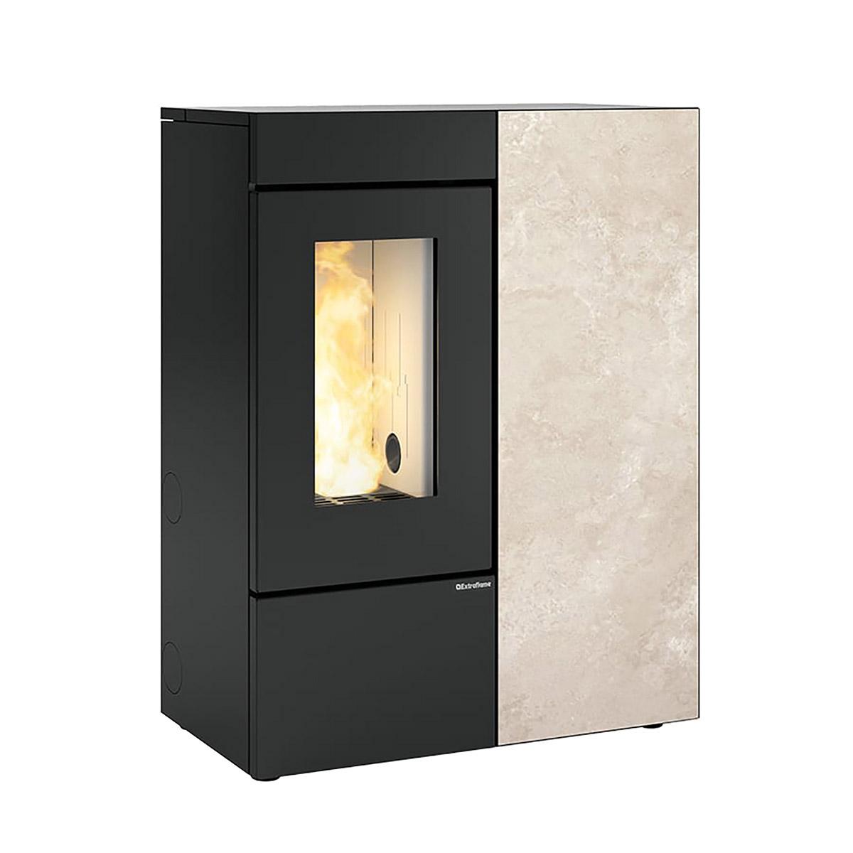 Pelletofen Extraflame Evolution Line Annalisa Plus mit 12 kW - Verkleidung: Gres Ostuni