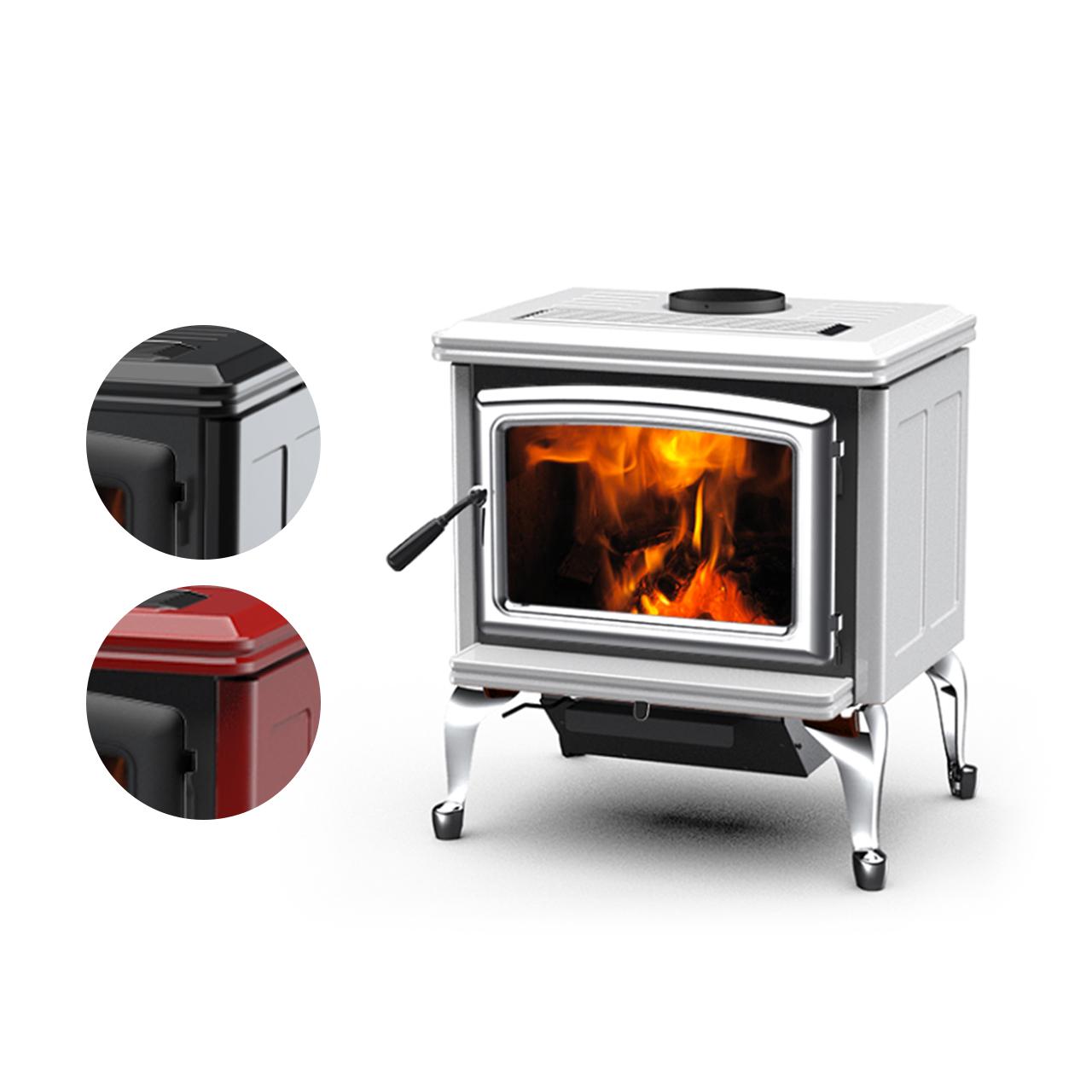 Kaminofen Pacific Energy Vista Classic LE 11 kW - Ausführung: Rot