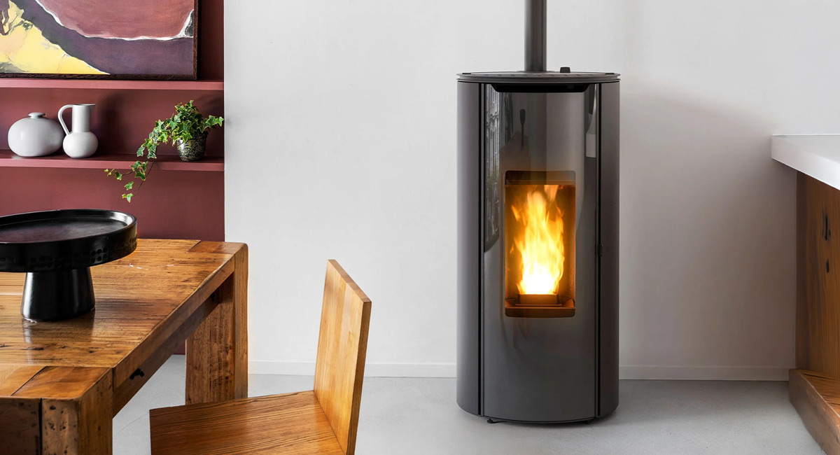 Montagebeispiel, MCZ Mini Air 6 UPXUP Pelletofen MCZ Mini Air 6 UPXUP Montagebeispiel
