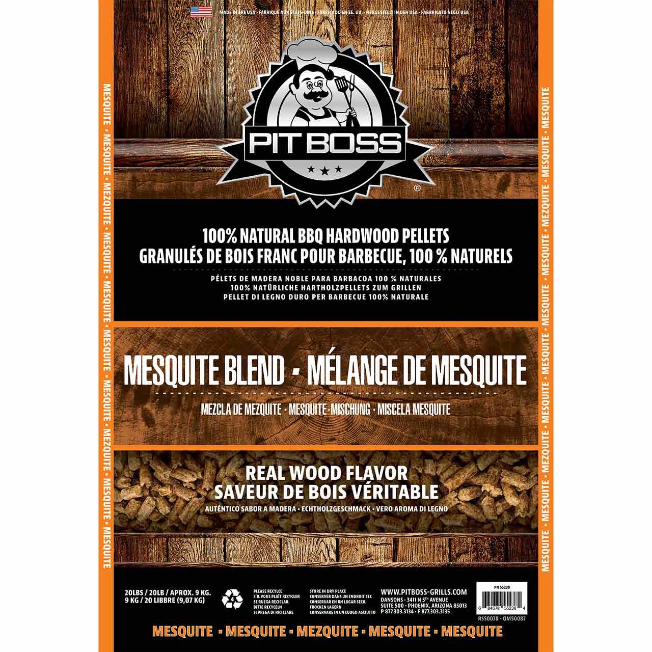 Räucherpellets Pit Boss 9 kg Mesquite Blend Grillpellets