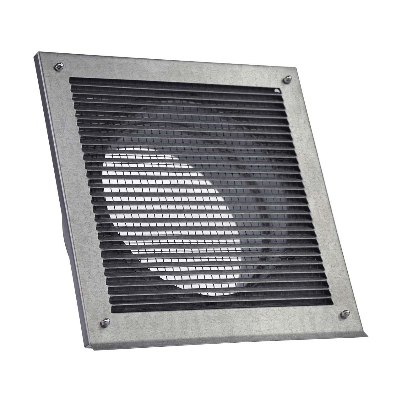 CB-Tec Außenluftgitter 2.0 mit Stutzen verzinkt 23x23 cm - Stutzen: 50 mm
