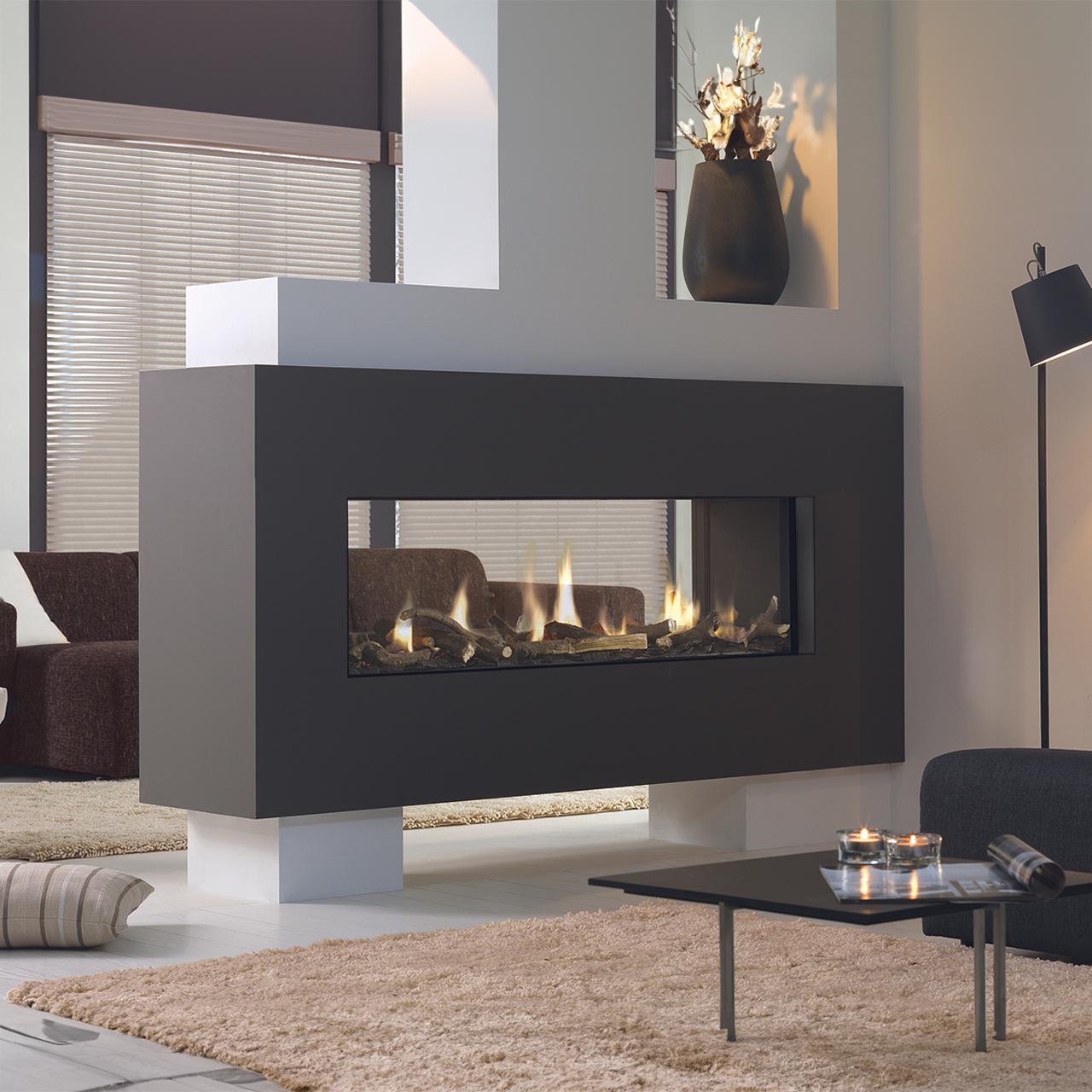 Gaskamin DRU Metro 150XT-41 Tunnel RCH - Gasart: Erdgas G20 (H/E) - Glasscheibe: ohne CV-Glas - PowerVent (PV): mit