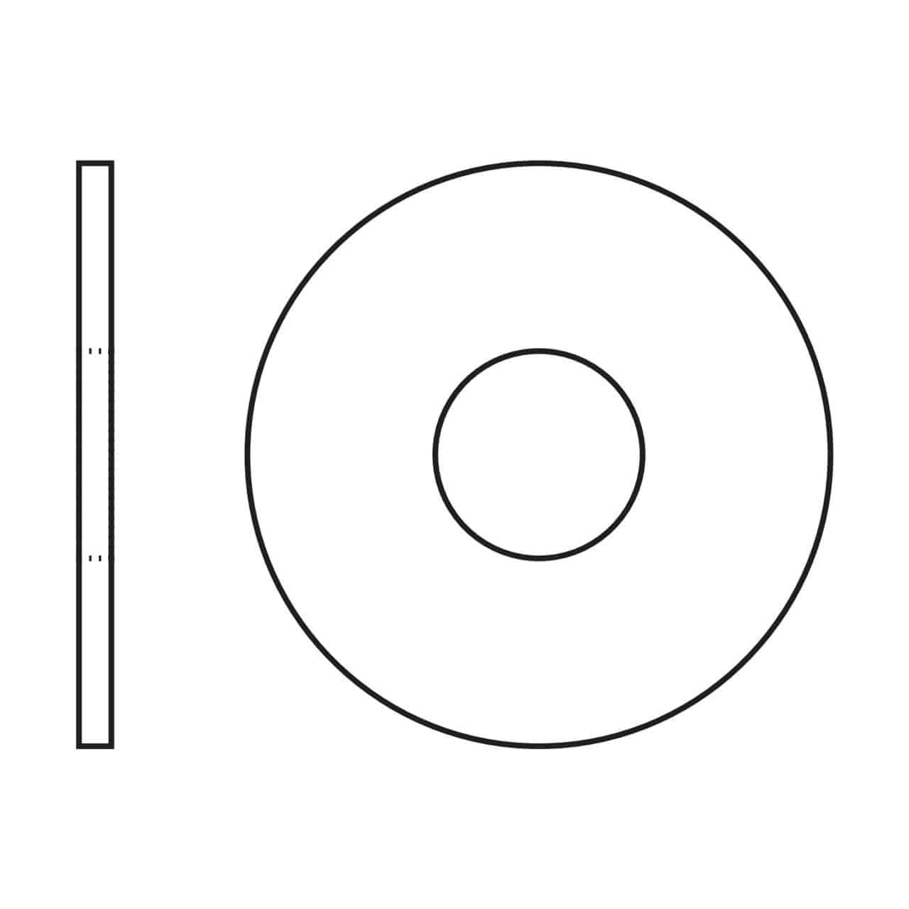 Outdoorchef Ersatzteil Unterlegscheibe 18x6,4x1 - 18.370.63