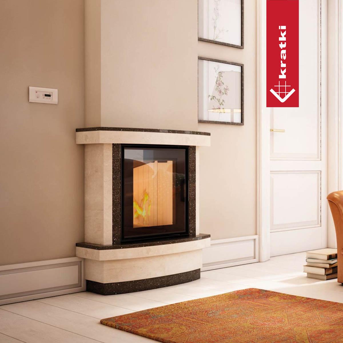 Kamineinsatz Kratki NADIA/8 mit 8 kW - Tür selbstschließend: nein