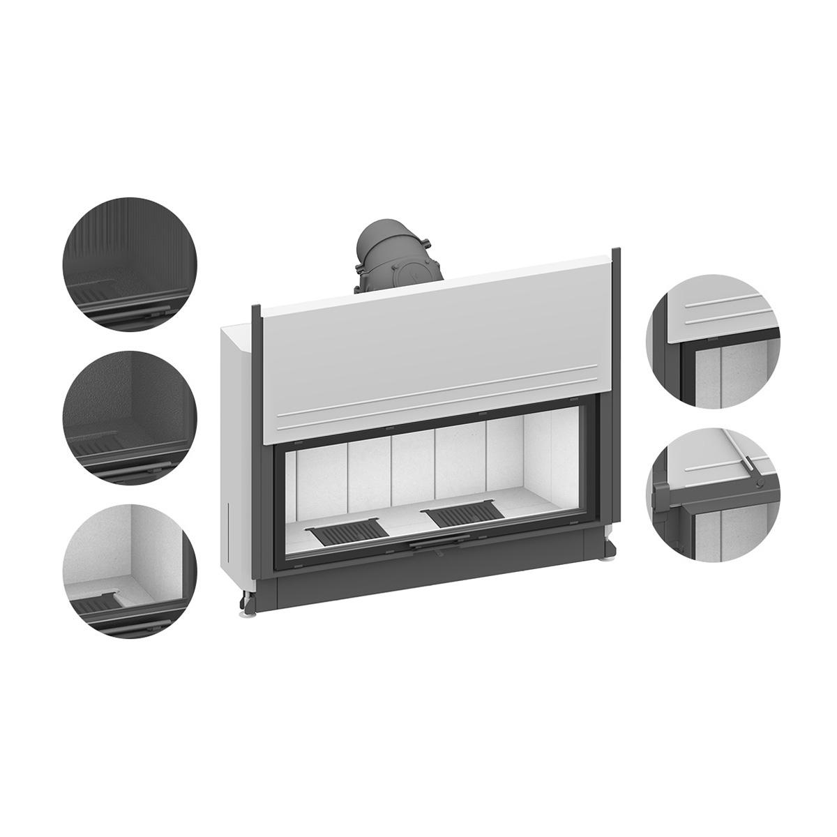 Kamineinsatz Schmid Lina 120 h mit 10 kW