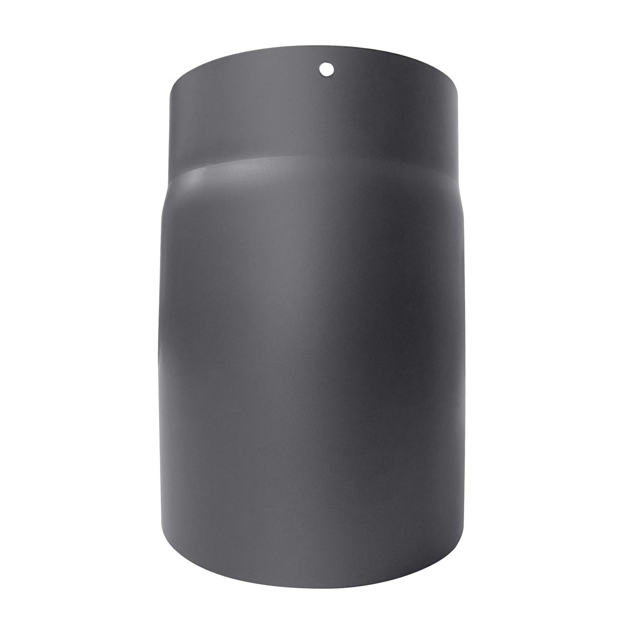Ofenrohr Bogen Fullform DN 150 mm 15° Grau