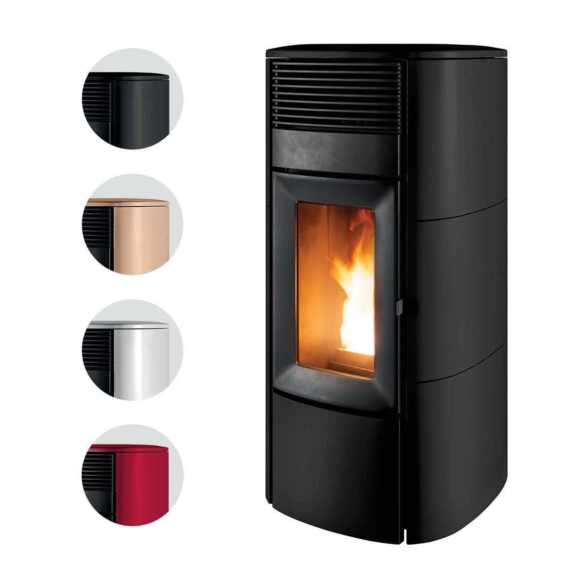 Pelletofen MCZ Club Comfort Air Matic 12 Core R - Ausführung: Keramik Schwarz