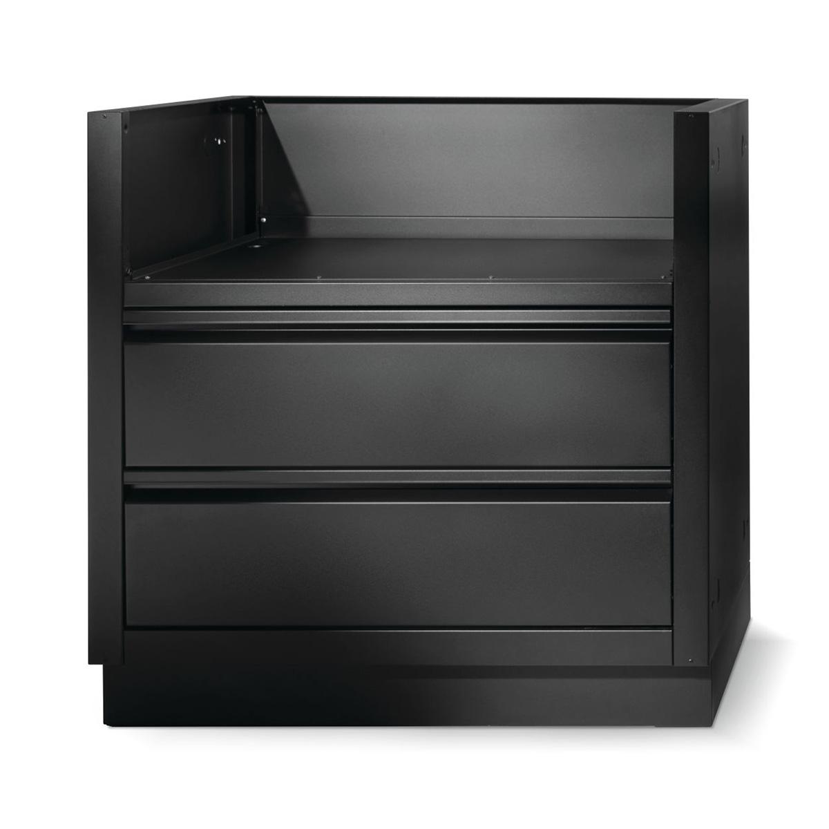 Outdoorküche Napoleon Oasis Einbau Unterschrank mattschwarz für BI32 / BIG32