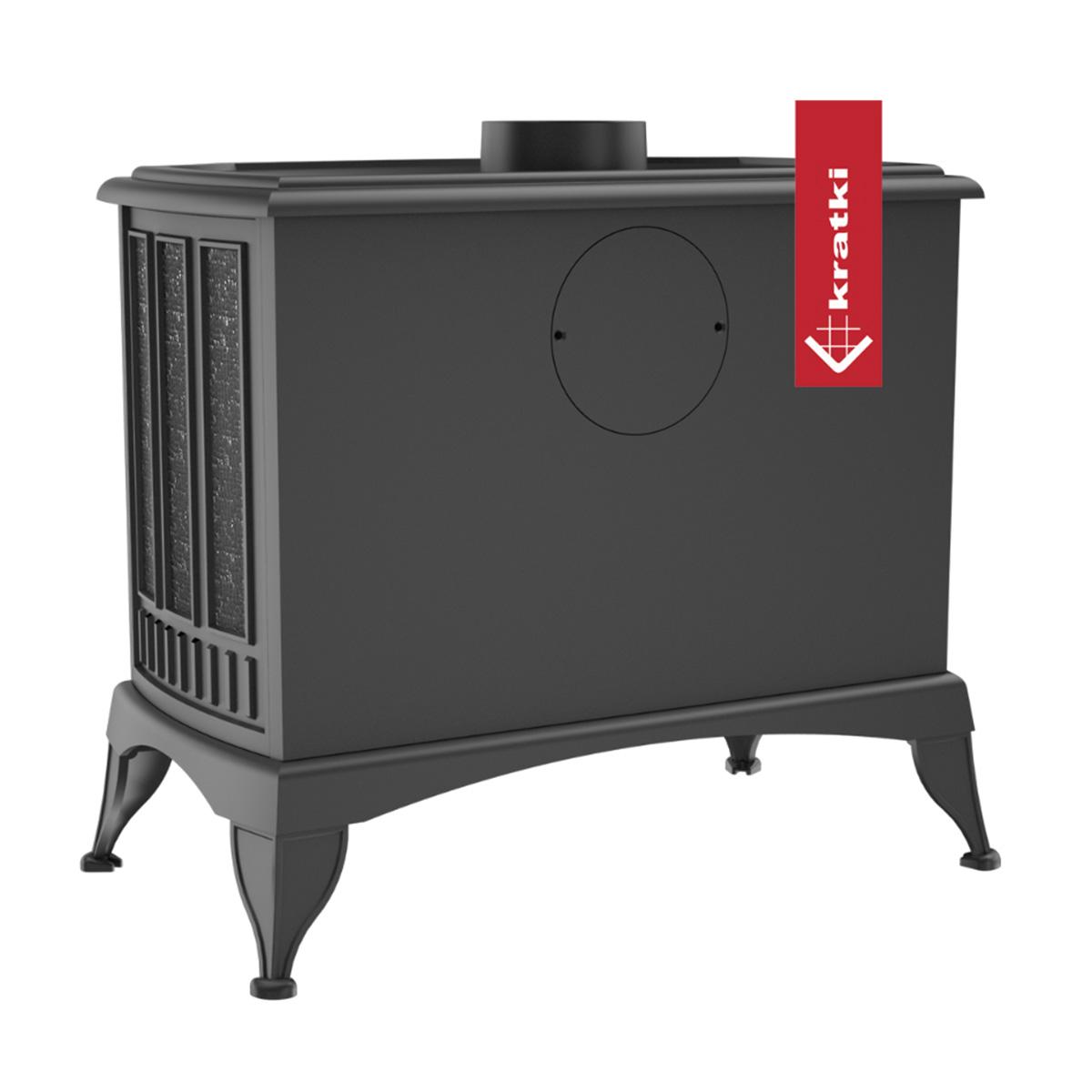 Gussofen Kratki K9 10kW - Rauchrohrstutzen: 130 mm