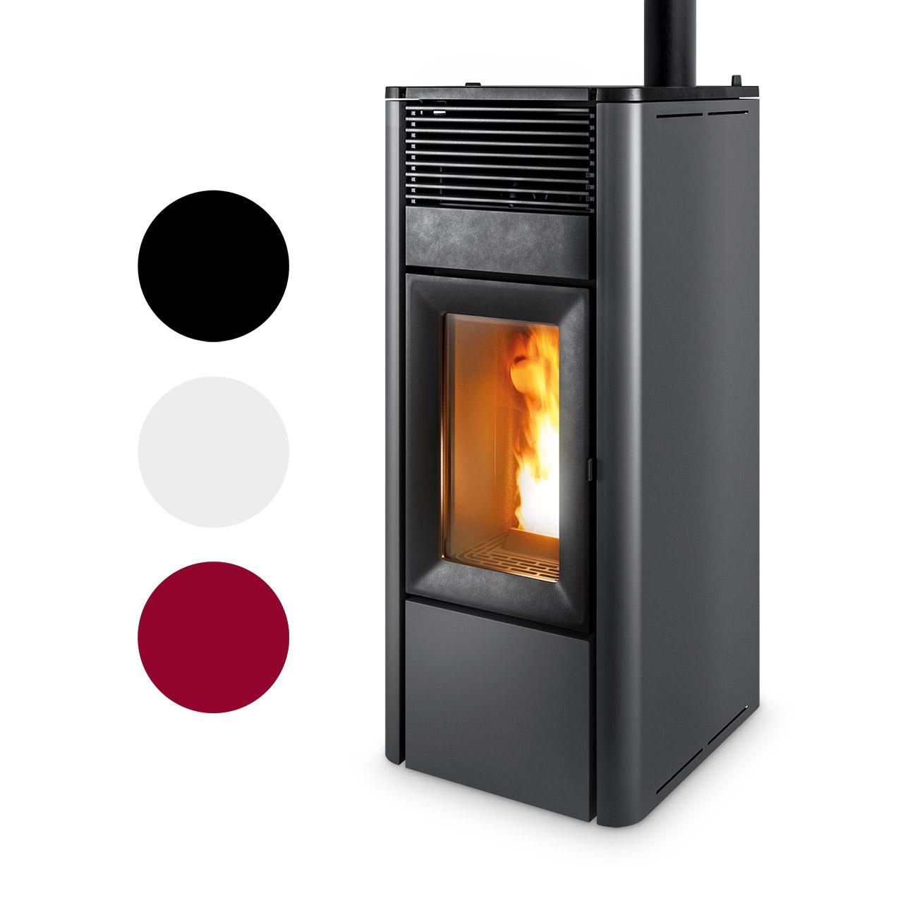 Pelletofen MCZ Teia Comfort Air 10 UP! 10 kW - Ausführung: Dark metal_308