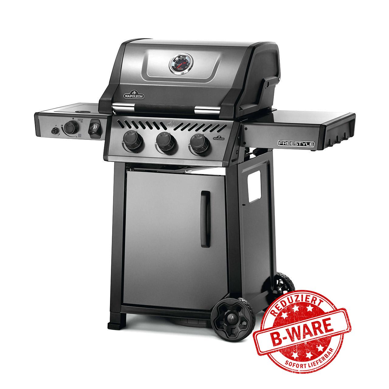 B-Ware - Gasgrill Napoleon Freestyle 365 DSIB mit Tür & Sizzle Zone