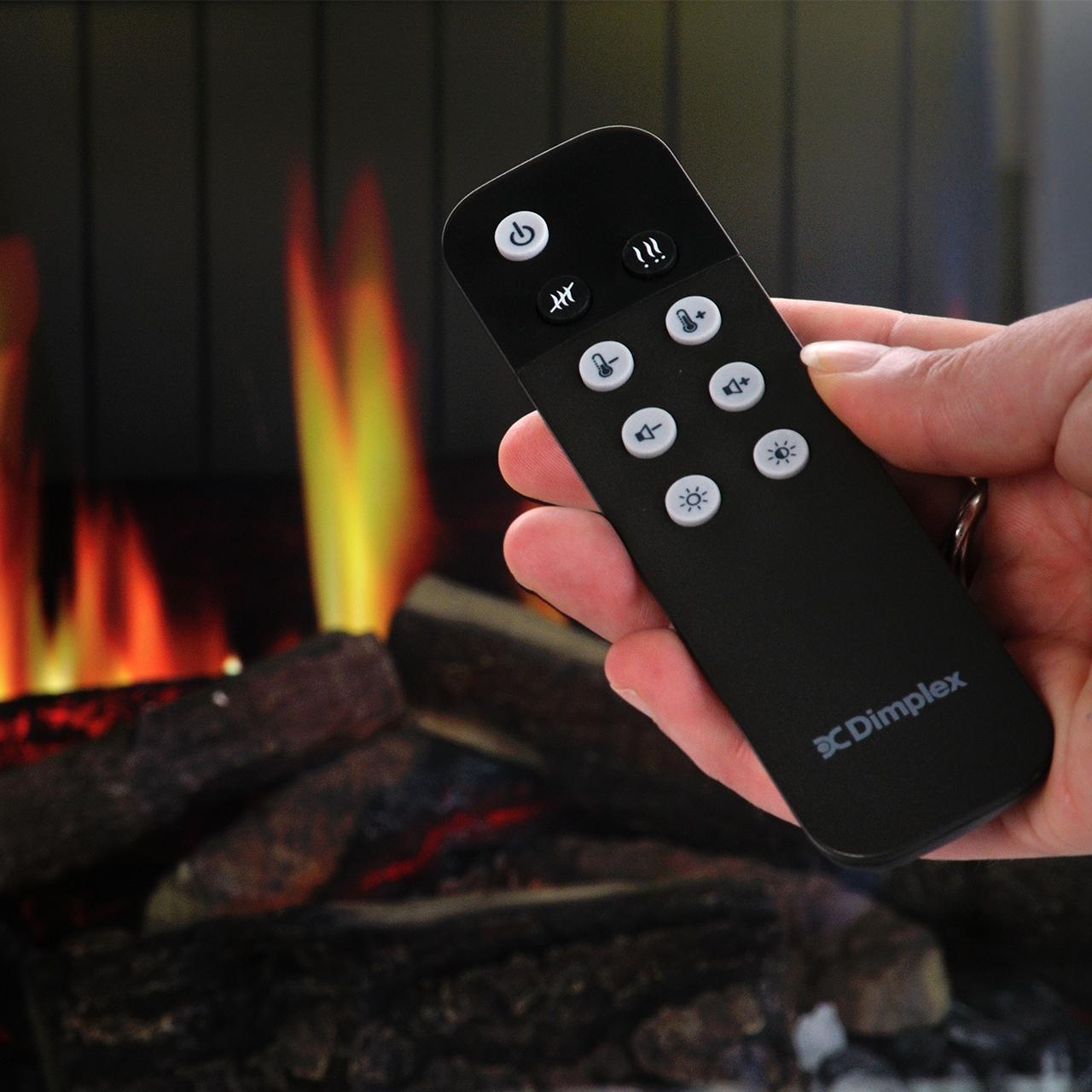 Dimplex Vista 130 I One-Sided Elektrokamin mit Opti-V Virtual Flame Technologie und realistischem Holzfeuer-Effekt