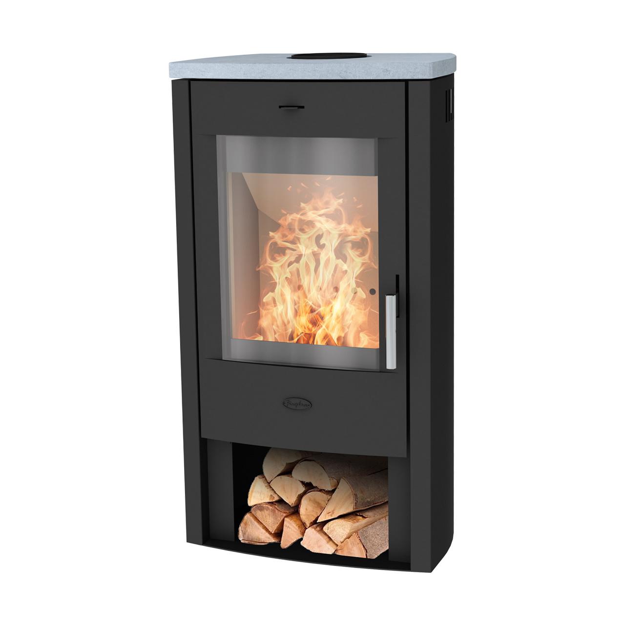 Kaminofen Fireplace Tuvalu Speckstein Top 6 kW