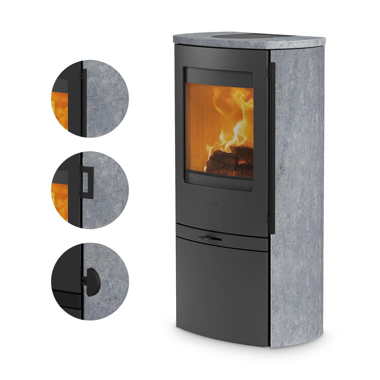 Kaminofen Lotus Jubilee 20 Speckstein 4 kW