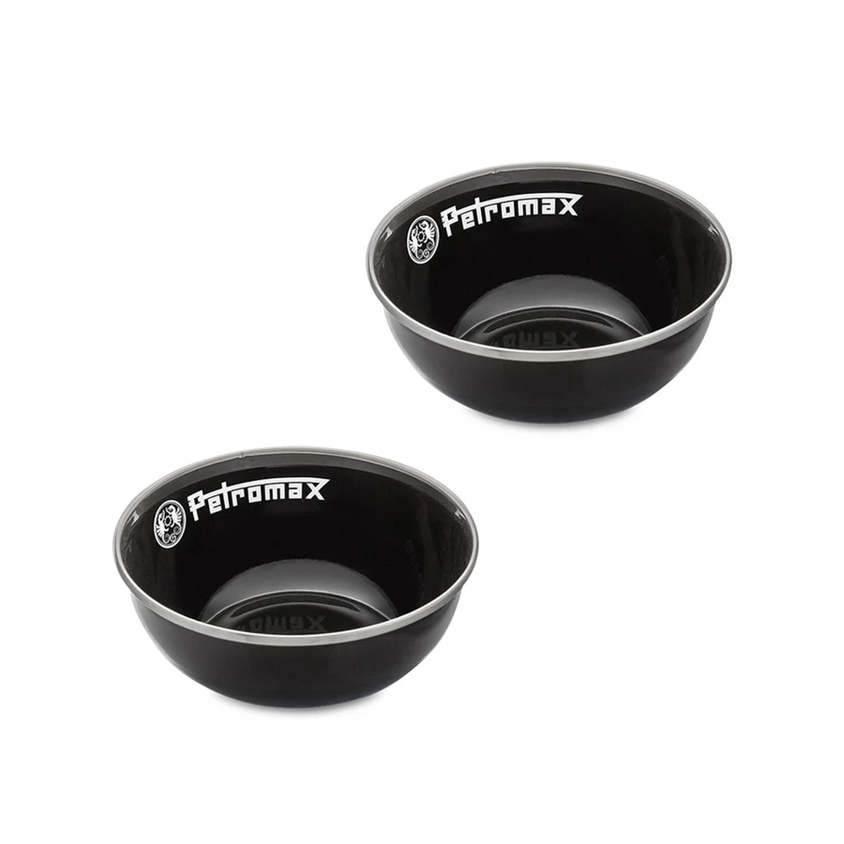 Petromax Emaille-Schüssel 2 Stück, schwarz, 160 ml (Art. 7065627)