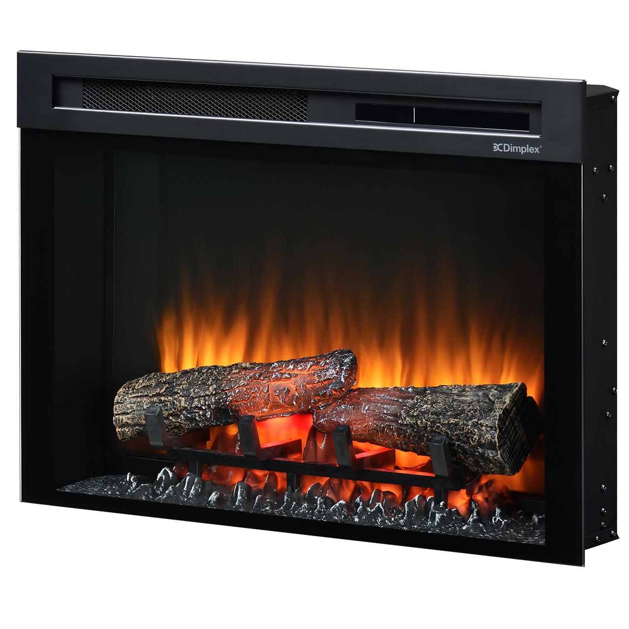Dimplex Electric Firebox XHD26 - Rahmenloser Elektrokamin mit Optiflame Flammen, LED-Glutbett & integrierter Heizung
