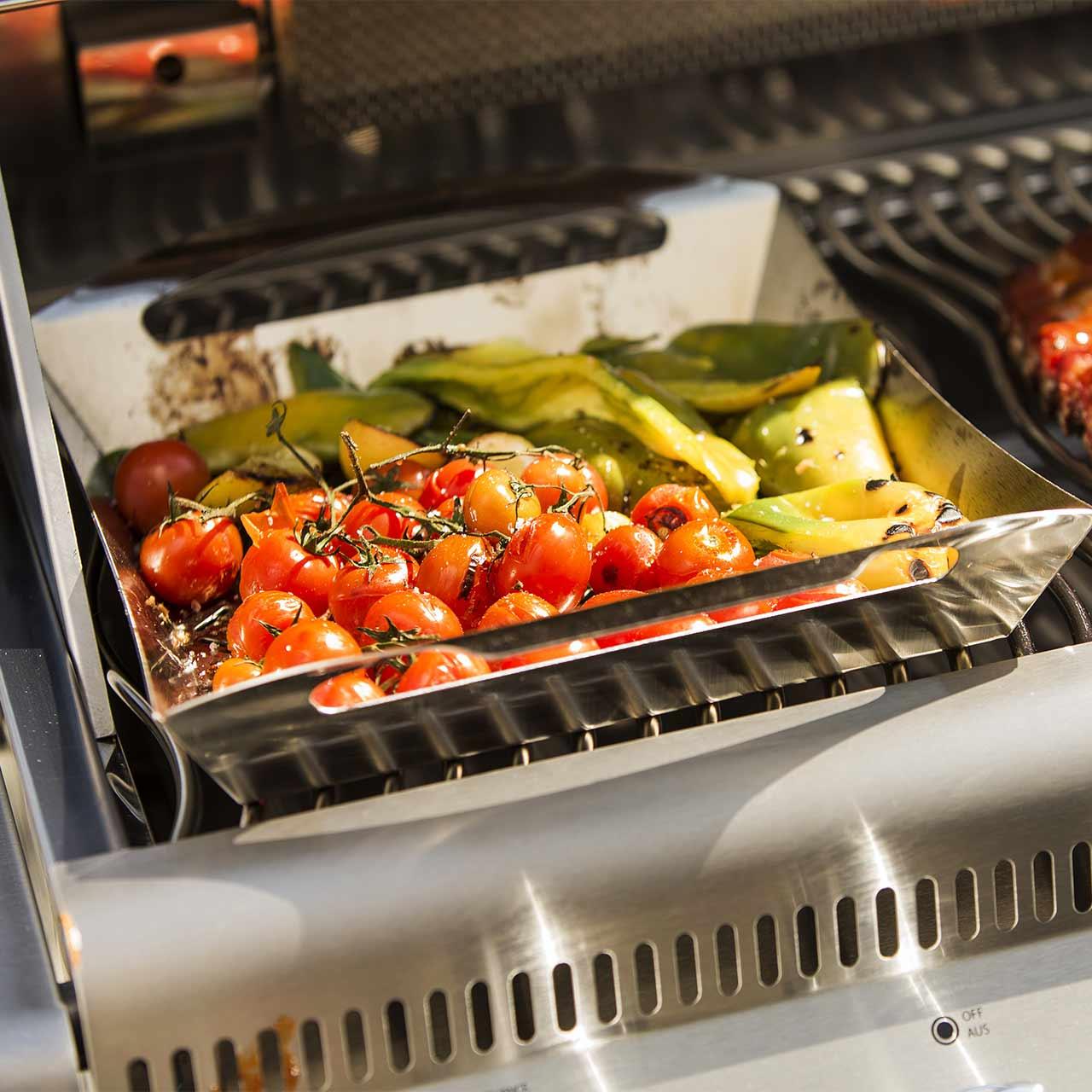 Grillzubehör Napoleon Gemüsekorb Grill 42x30 cm Edelstahl