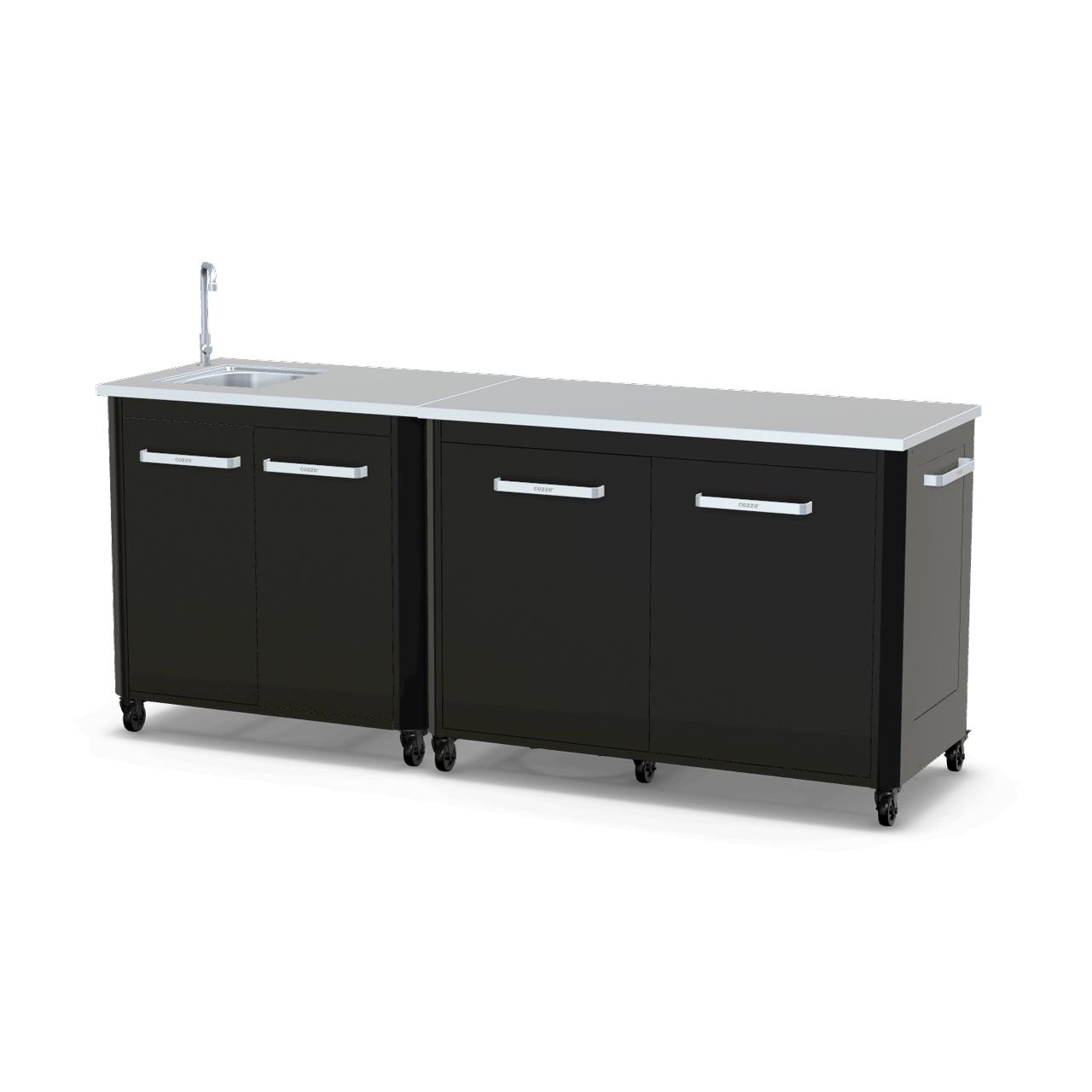 Cozze Outdoorküche mit Spülenschrank 90 & Schrankmodul 120