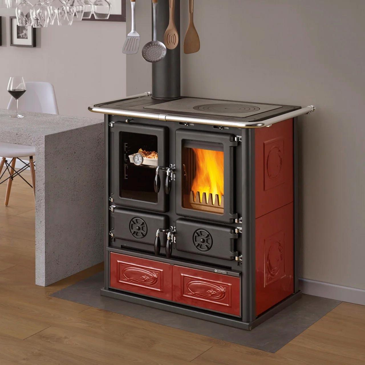 Küchenofen La Nordica Rosetta SX.16 7,9 kW - Ausführung: Ceramica Bordeaux
