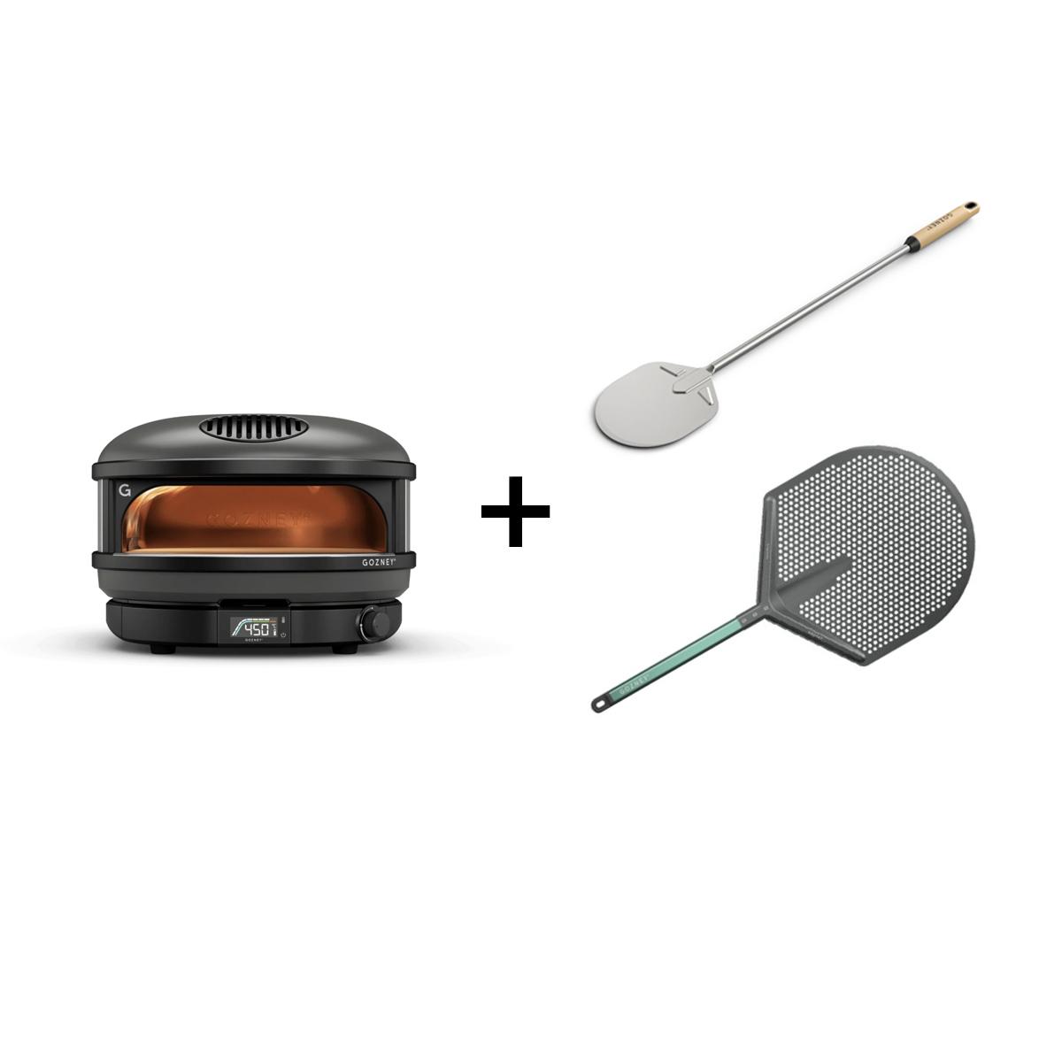 Pizzaofen Gozney Arc Schwarz Bundle inkl. Pizzawender und Pizzaheber
