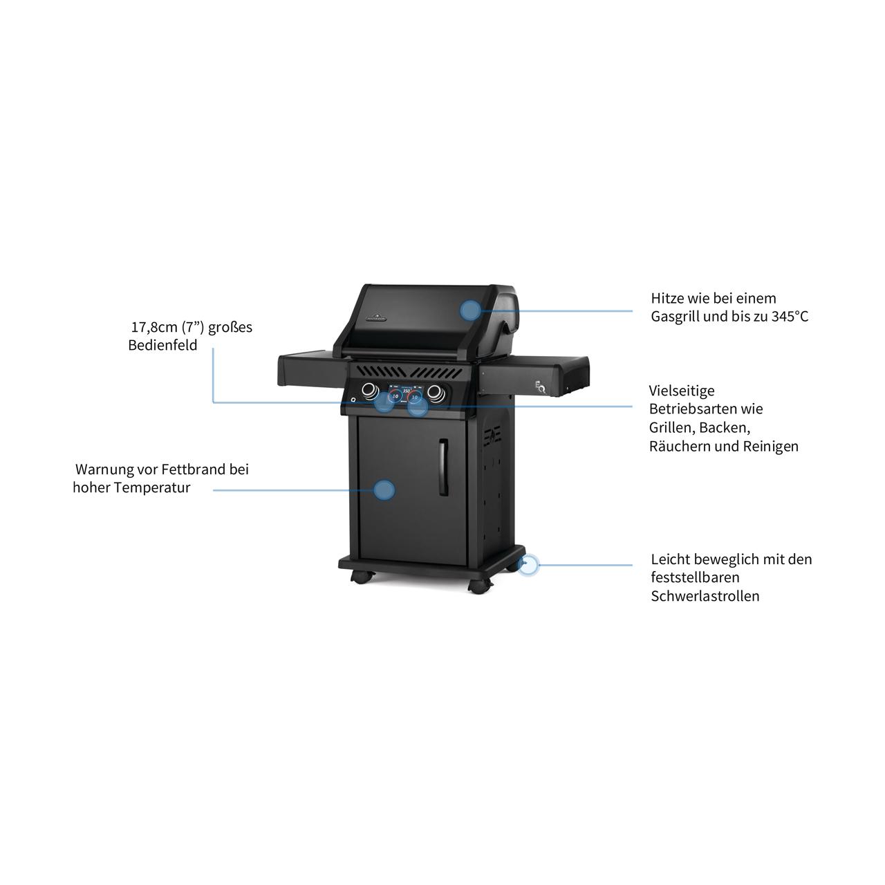 Elektrogrill Napoleon Rogue EQ 365 Mattschwarz (2026)