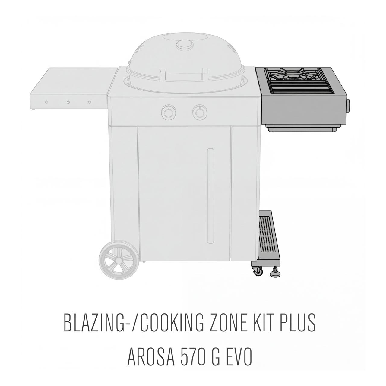 Einbaugrill Outdoorchef Arosa Blazing-/Cooking Zone H