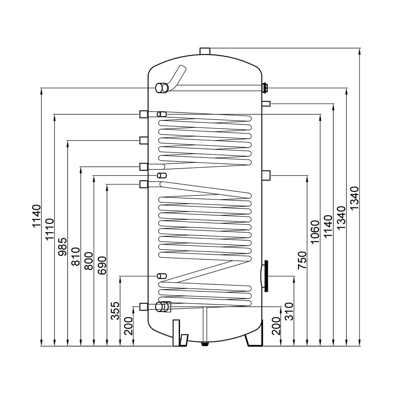 Solarthermie Komplettset Fläche 3,76 m² und Solarspeicher 200 l