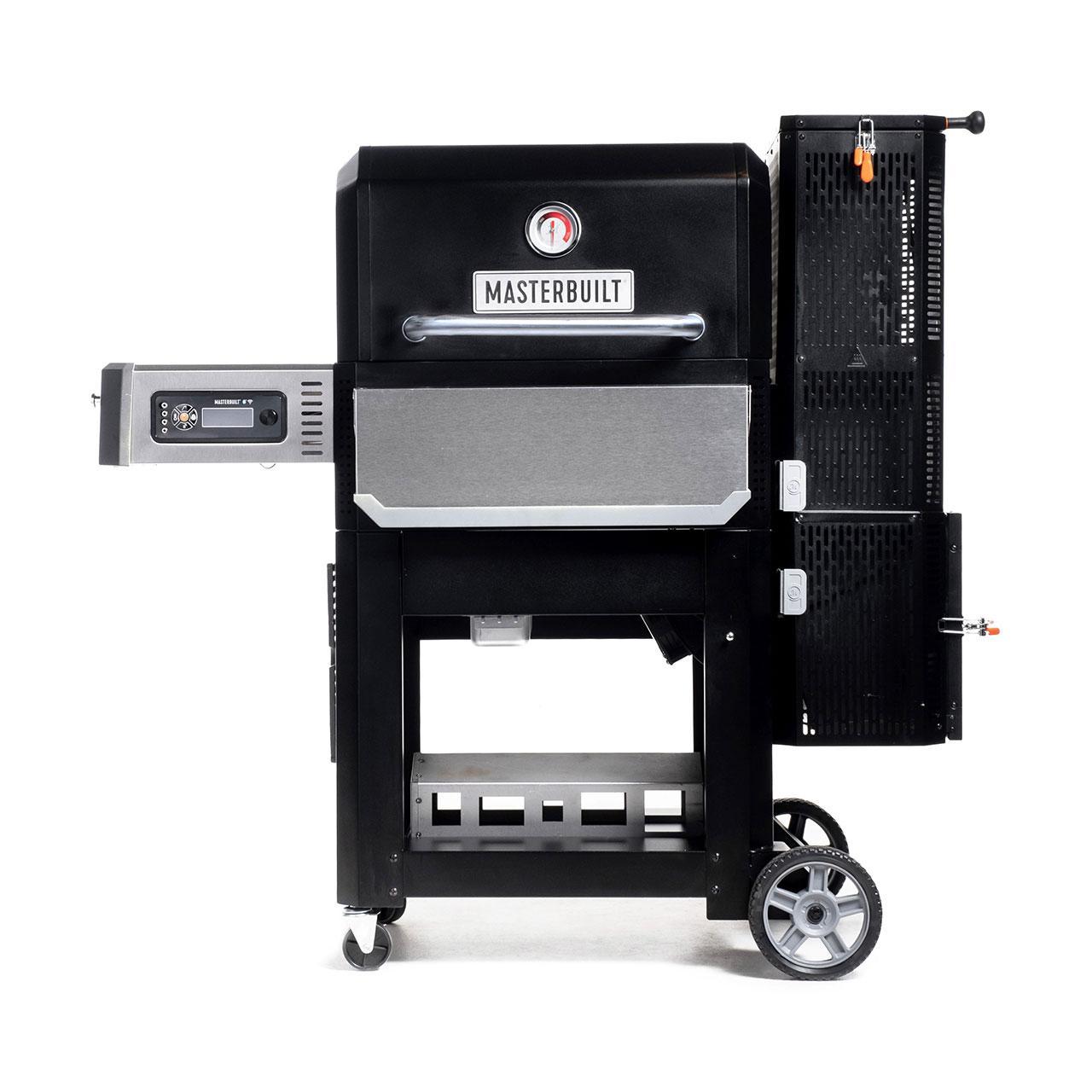 Digitaler Holzkohlegrill und Smoker Masterbuilt Gravity Series 800 Starter-Set inkl. Abdeckhaube und Holzkohle
