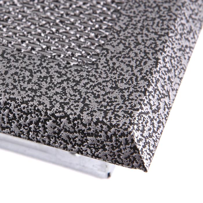Warmluftgitter 19x34 cm Kamin Lüftungsgitter Ofen Gitter Silber Antik