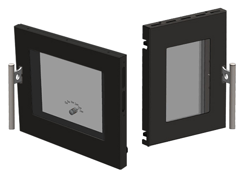 Backofenflügeltür & Heiztür Schwarz