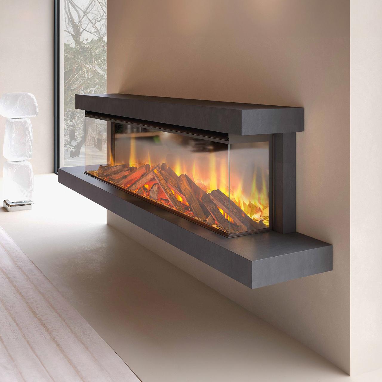 Elektrokamin La Nordica Lumen 1600 mit Rahmen - Ausführung: Kreideweiß