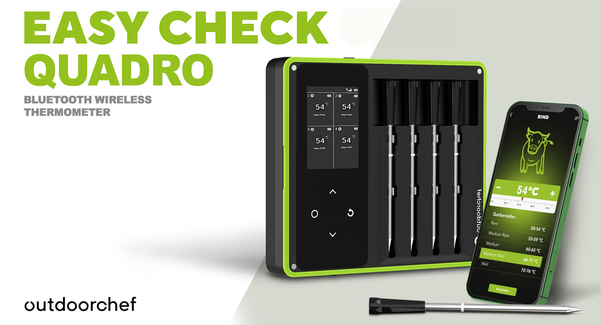 Easy Check Quardro Wireless Grillthermometer